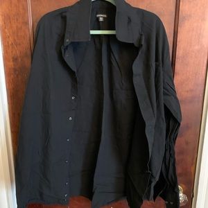 Black button down dress shirt